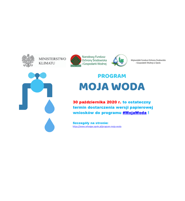 Plakat Programu Moja Woda