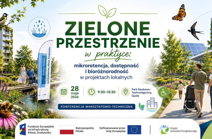 Konferencja: „Zielone przestrzenie w&nbsp;praktyce: mikroretencja, dostępność i&nbsp;bioróżnorodność w&nbsp;projektach lokalnych”