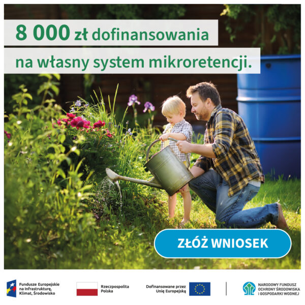 Ogłoszenie o&nbsp;naborze dla Grantobiorców w&nbsp;ramach projektu „Wsparcie indywidualnej mikroretencji wód opadowych na&nbsp;terenie województwa opolskiego – MIKRORETENCJA”